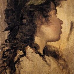 Velázquez’s Study for the Head of Apollo – 1630 Baroque Oil Sketch Reproduction for Classical Art Collectors