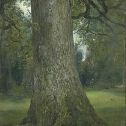 Romantic Nature Study: John Constable's Elm Tree Trunk Oil Painting – 1821 Reproduction for Home Décor