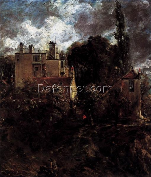 John Constable The Admiral’s House (The Grove) – 1820-1823 Romantic Landscape Oil Reproduction