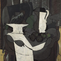 Georges Braque – ‘Le Compotier de Raisin’ 1926, Cubist Still Life Oil on Canvas