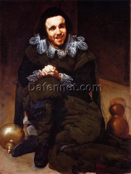 Velazquez The Buffoon Calabacillas – Baroque Portrait Oil Painting Reproduction (1639)
