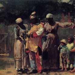 Winslow Homer Realism Genre Painting: Dressing for the Carnival (1877) Oil on Canvas