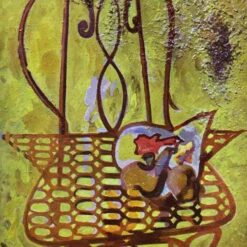Georges Braque 'La Chaise' 1948 – Expressionist Cubist Still Life Oil Painting, 61 x 49 cm