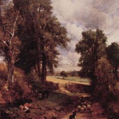 Hand-Painted John Constable The Cornfield Reproduction - 1826 English Countryside Oil Painting on Canvas