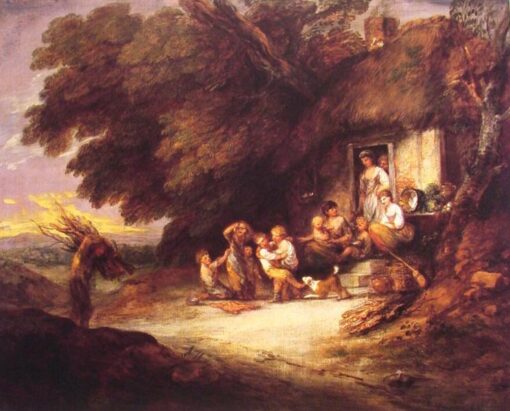 Buy The Cottage Door by Thomas Gainsborough: Rococo Genre Oil Painting (1778) for Home Décor