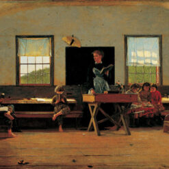 The Country School (1871) by Winslow Homer: Realism Genre Painting on Canvas