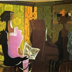 Custom Oil Painting – "The Duet" by Georges Braque – Handmade Cubist Artwork