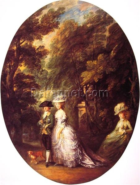 The Duke and Duchess of Cumberland by Thomas Gainsborough (1783-1785): Rococo Portrait Painting