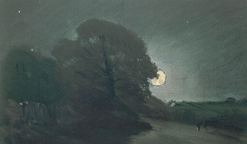 John Constable The Edge of a Heath by Moonlight (1810) – Romantic Oil Painting Reproduction for Home Décor