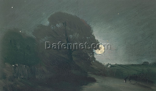 John Constable The Edge of a Heath by Moonlight (1810) – Romantic Oil Painting Reproduction for Home Décor