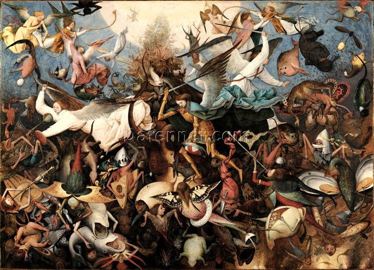 The Fall of the Rebel Angels – Northern Renaissance Religious Painting by Pieter Bruegel the Elder