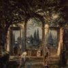The Gardens of the Villa Medici in Rome by Velazquez – Baroque Cityscape Oil Painting (1630)