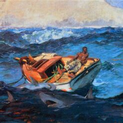 Buy Winslow Homer Realism Marina Painting: The Gulf Stream Oil on Canvas