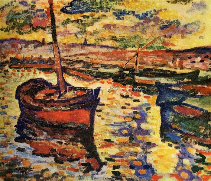 The Harbor (1906) by Georges Braque – Vibrant Fauvist Marina in Oil