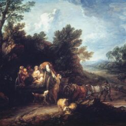 Buy Thomas Gainsborough Rococo Genre Painting: The Harvest Wagon (1784) Oil on Canvas