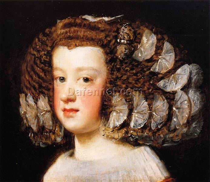 Infanta Maria Theresa by Velazquez – Spanish Royal Portrait Reproduction (1651–1654)