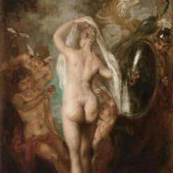The Judgment of Paris by Antoine Watteau – 1718-1721 Rococo Mythological Painting Reproduction | DaFen Village Studio