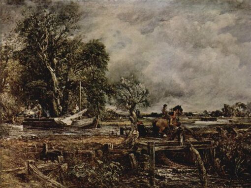 The Leaping Horse: A Stunning Oil Painting by John Constable (1825)