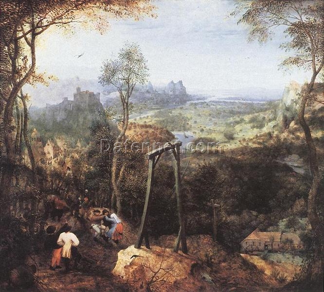 The Magpie on the Gallows by Pieter Bruegel – Northern Renaissance Masterpiece Reproduction