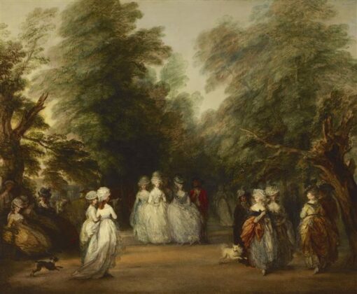 Thomas Gainsborough Rococo Landscape: The Mall in St. James’s Park (1783) Oil on Canvas