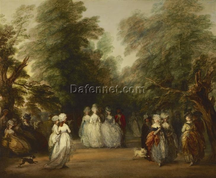 Thomas Gainsborough Rococo Landscape: The Mall in St. James’s Park (1783) Oil on Canvas