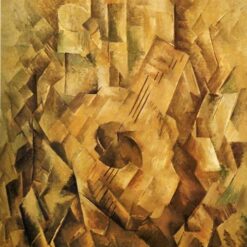 The Mandola (1910) by Georges Braque – Analytical Cubist Still Life