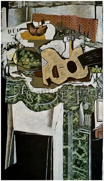 Georges Braque “The Mantelpiece” – Cubist Still Life Oil Painting Reproduction