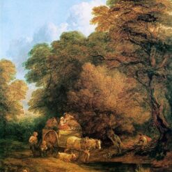 Gainsborough 'The Market Cart' Full-Size Oil Painting Reproduction - 1786 Rococo Countryside Scene - Museum-Quality Dafen Village Artwork