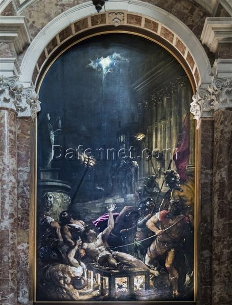 Titian’s The Martyrdom of St. Lawrence – Mannerist Religious Painting in Oil