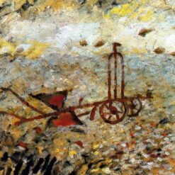 Georges Braque 'The Metallic Plow' 1962 – Hand-Painted Expressionist Landscape Oil Painting, Canvas Reproduction