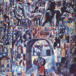 Pavel Filonov 'The Narva Gates' Cityscape Oil Painting Reproduction – Analytical Realism Style (1929)