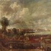 Museum-Quality Waterloo Bridge Oil Painting Reproduction - John Constable's 1832 London Masterpiece