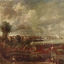 Museum-Quality Waterloo Bridge Oil Painting Reproduction - John Constable's 1832 London Masterpiece