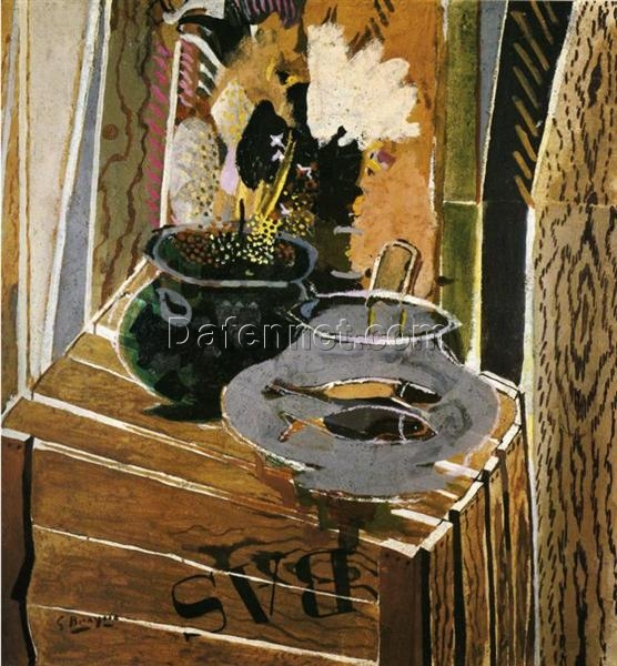 Georges Braque ‘The Packing Case’ 1947 – Expressionist Cubist Still Life Oil Painting
