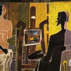 Georges Braque 'The Painter and His Model' 1939 – Cubist Expressionist Oil Painting Reproduction
