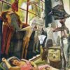 Diego Rivera 'The Painter’s Studio' Oil Painting Reproduction – Surrealist Genre Art