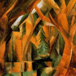Custom Oil Painting – "The Park at Carrières-Saint-Denis" by Georges Braque – Analytical Cubist Landscape