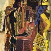 Expressionist Cubism – Georges Braque 'The Patience' 1942, Hand-Painted Oil on Canvas