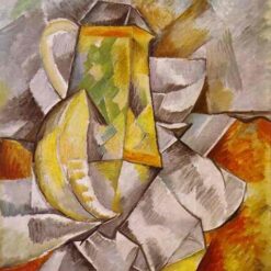 Hand-Painted "The Pitcher" by Georges Braque – Cubist Still Life Oil Painting Reproduction