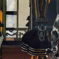 Georges Braque 'The Salon' 1944 – Cubist Expressionist Interior Oil Painting on Canvas