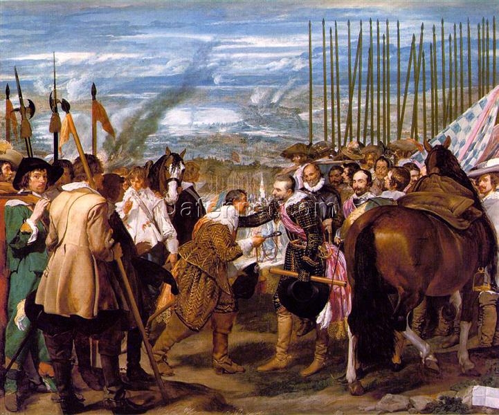 The Surrender of Breda by Velazquez – Large Baroque Military Painting (1634-1635)