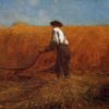 Winslow Homer Realism Genre Painting: The Veteran in a New Field (1865) Oil on Canvas