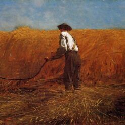 Winslow Homer Realism Genre Painting: The Veteran in a New Field (1865) Oil on Canvas