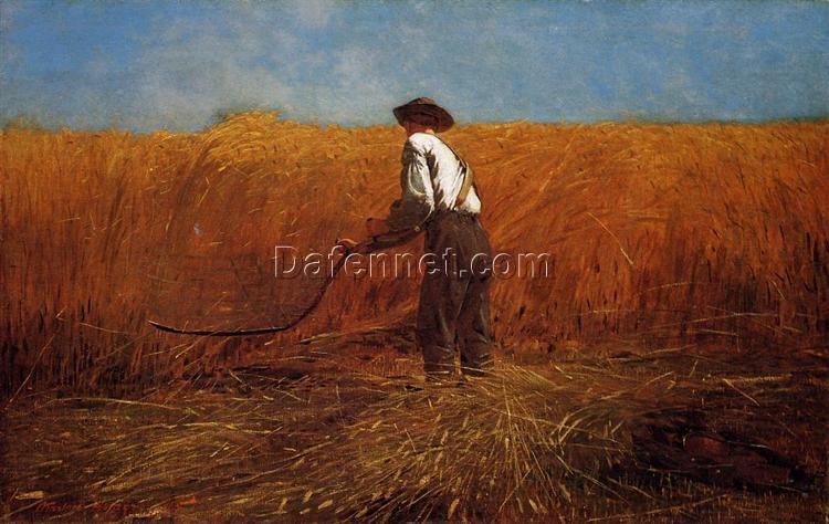 Winslow Homer Realism Genre Painting: The Veteran in a New Field (1865) Oil on Canvas