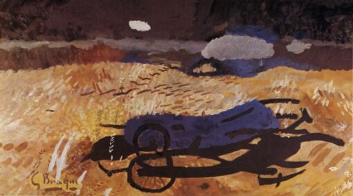 Georges Braque ‘The Weeding Machine’ 1961 – Abstract Expressionist Landscape, Oil on Canvas Reproduction