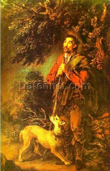 Hand-Painted Thomas Gainsborough ‘The Woodsman’ Oil Painting Reproduction – Rococo Portrait Art – Dafen Village Studio Canvas Masterpiece (1787-1788)