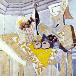 Georges Braque "The Yellow Napkin" – Cubist Still Life Oil Painting Reproduction