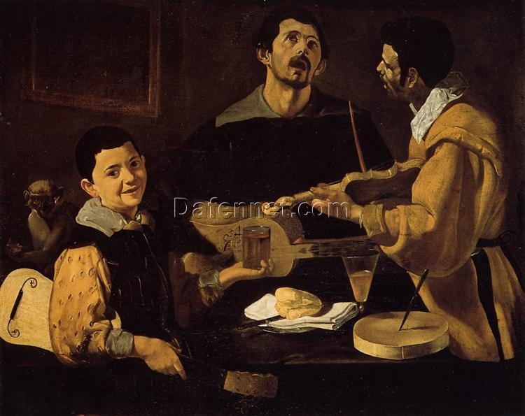 Buy Velázquez’s Three Musicians – 1618 Baroque Genre Oil Painting Reproduction