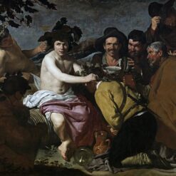 Triumph of Bacchus by Velazquez – Large Baroque Mythological Oil Painting (1628)