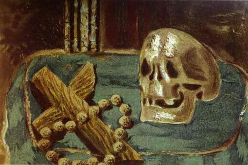 Georges Braque ‘Vanitas’ 1939 – Oil Painting on Canvas, Expressionist Vanitas Still Life